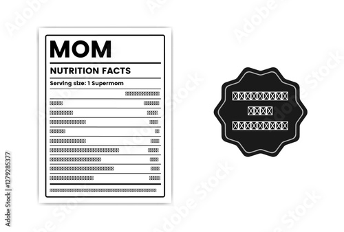 mom nutrition facts,mom nutrition facts label template