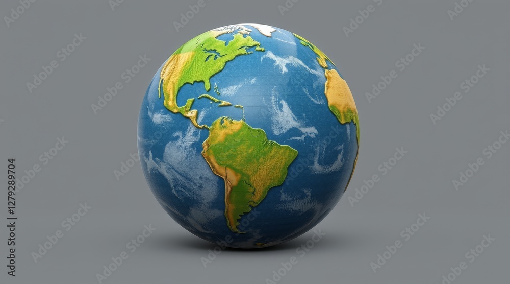globe on a white background globe on a white background