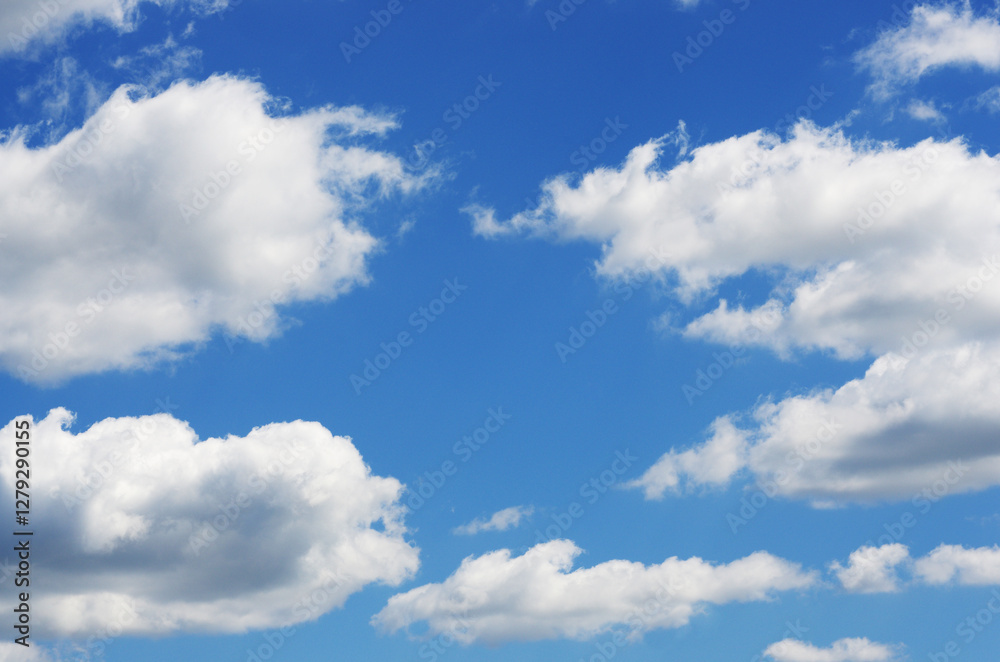 White clouds in blue sky. White clouds in blue sky.