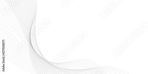 Abstract grey smooth element swoosh speed wave modern stream background. Abstract wave line for brochure, flyer, banner, template, wallpaper background with wave design. Abstract business wave lines.
