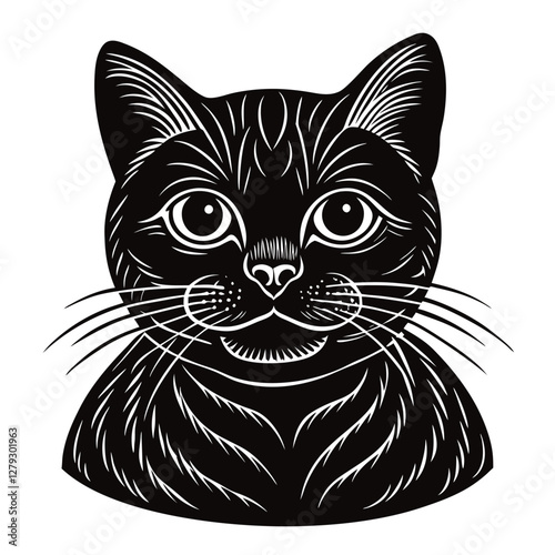 british shorthair camilla the chicken vector illustration