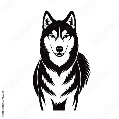 siberian vector illustration