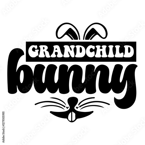 Grandchild bunny SVG Design
