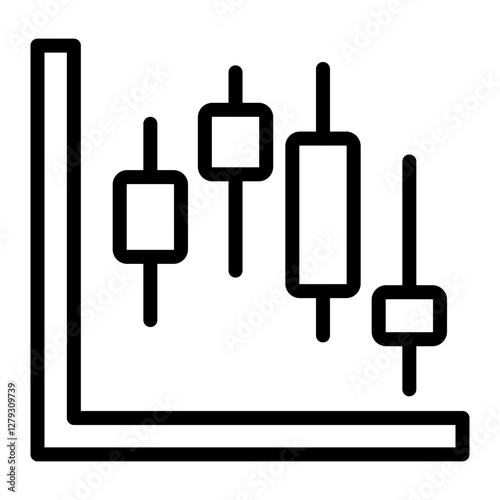 Stock Brokerage Vector Line Icon Design