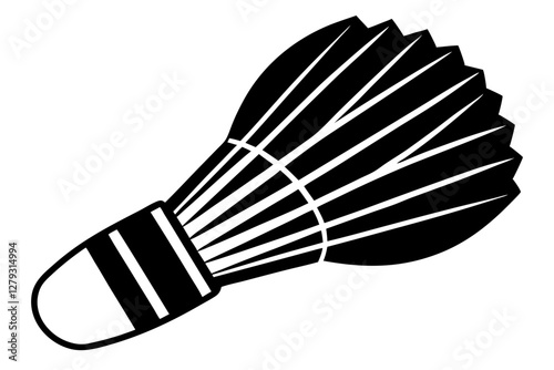 badminton shuttlecock isolated on white background