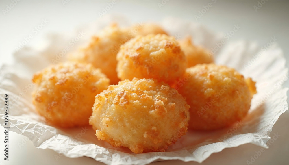A bunch of traditional hungarian deep fried langos in an isolated white backround A bunch of traditional hungarian deep fried langos in an isolated white backround