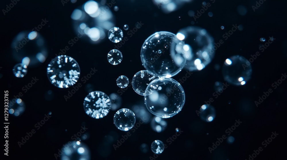 Floating Bubbles Abstract Dark Background Wallpaper Floating Bubbles Abstract Dark Background Wallpaper