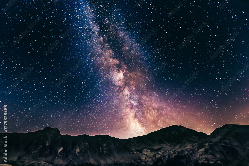 starry night sky, starry night sky with stars, starry night in the mountains starry night sky, starry night sky with stars, starry night in the mountains