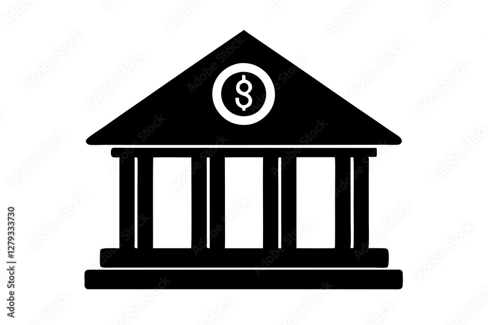 Bank building vector illustration Bank building vector illustration