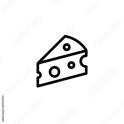cheese pictogram on transparent background 

