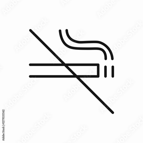 no smoking icon vector sign