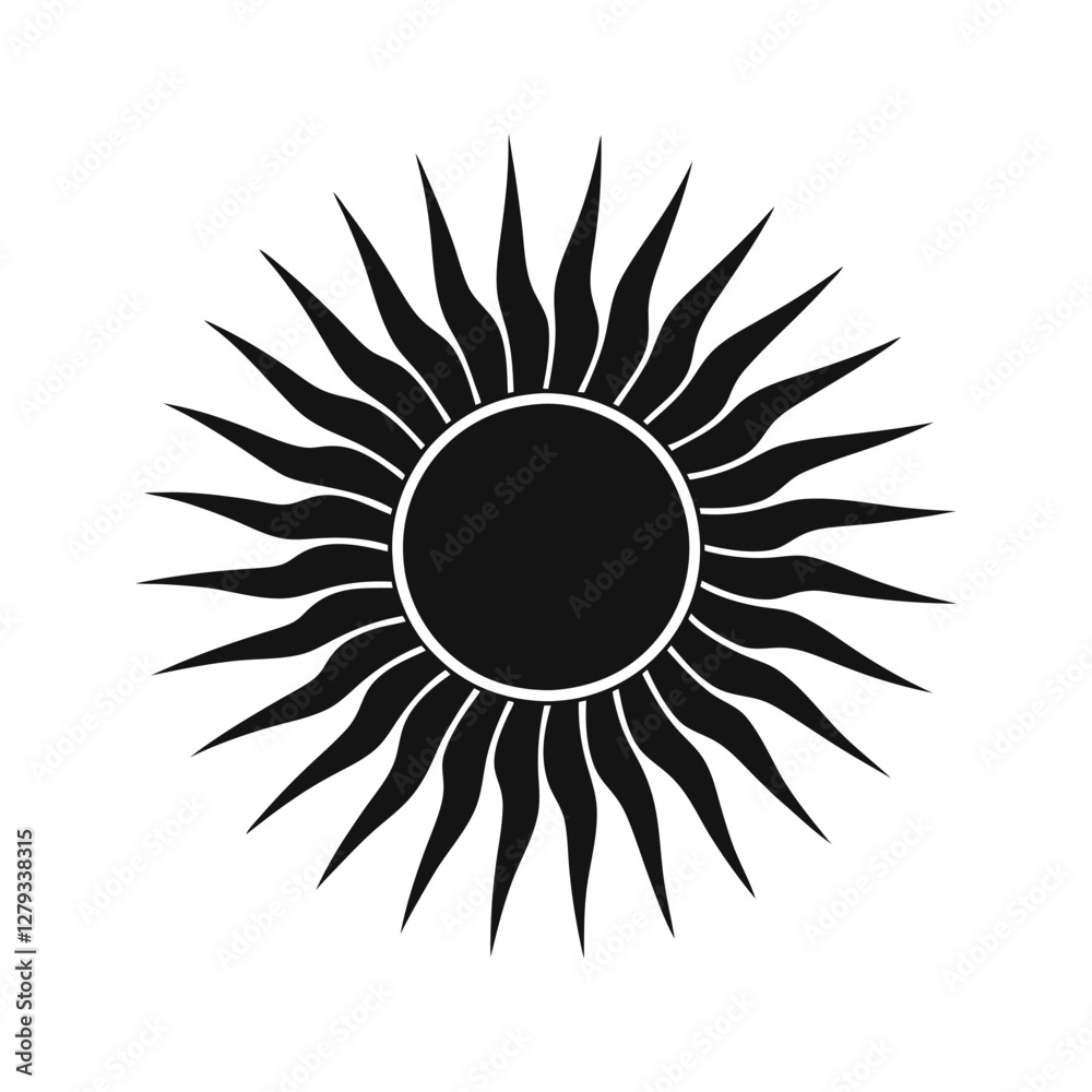 abstract sun icon vector illustration abstract sun icon vector illustration