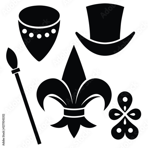 Beautiful Female Mask vector icon art illustration, mask icon vector art, modern and stylish mask.