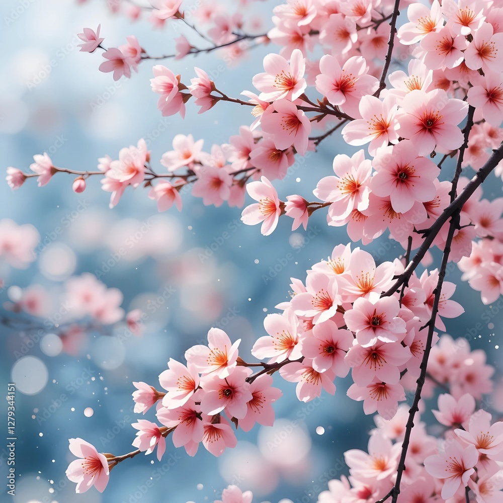 Obraz premium cherry blossoms in full bloom