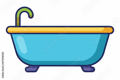 bath tub vector illustration