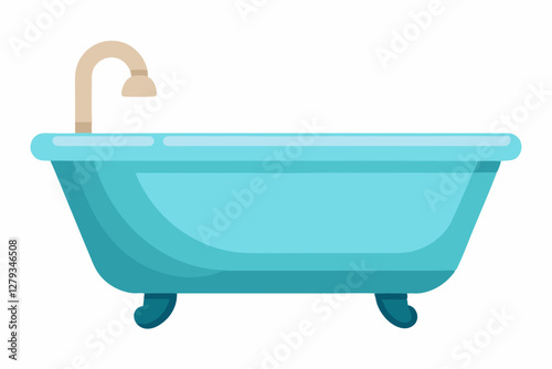 bath tub vector illustration