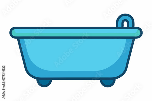 bath tub vector illustration