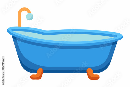 bath tub vector illustration