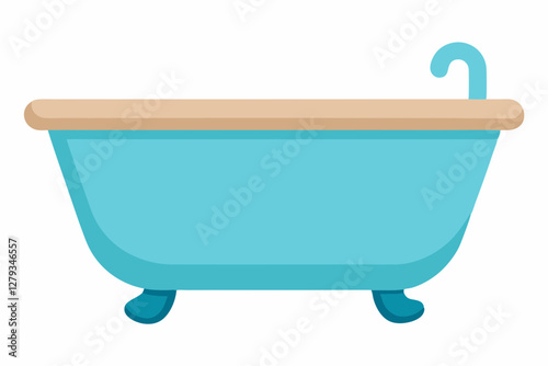 bath tub vector illustration