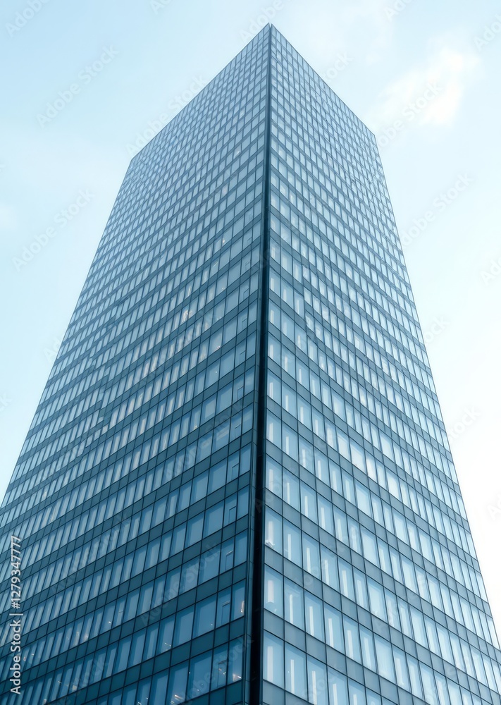 Glass building against the sky modern urban design skyscraper city building skyscraper downtown business architecture cityscape Glass building against the sky modern urban design skyscraper city building skyscraper downtown business architecture cityscape