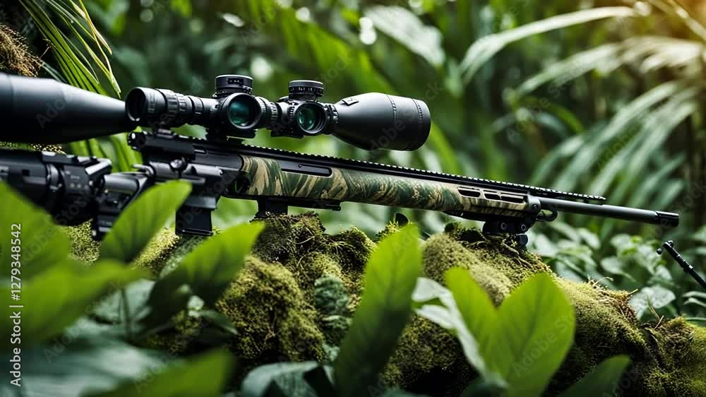 Sniper in the jungle.
