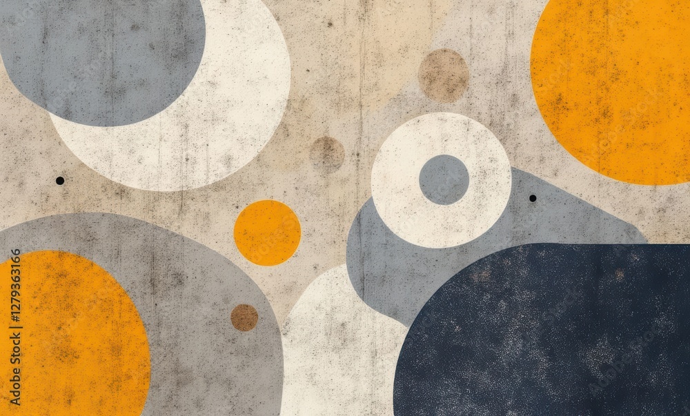 Abstract geometric shapes in muted colors Abstract geometric shapes in muted colors