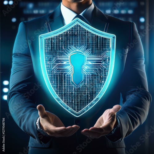 cyber security - protection, antivirus, fight against hackers