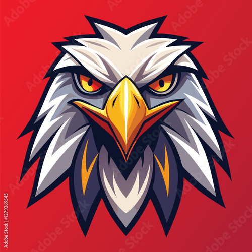 Wallpaper Mural Set of Five Stylized Eagle Logos with Star Emblems Torontodigital.ca
