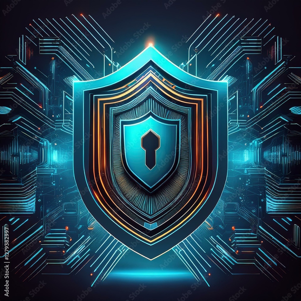 Generated imagecyber security - protection, antivirus, fight against hackers 5
