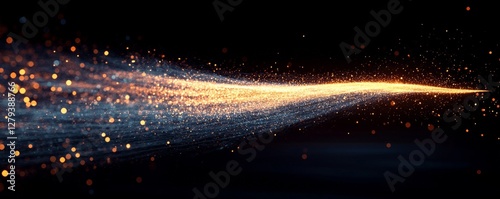 Metal being cut by a blue laser CNC with a light spark, current industrial technology - Generative AI