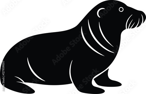 walrus vector icon.eps