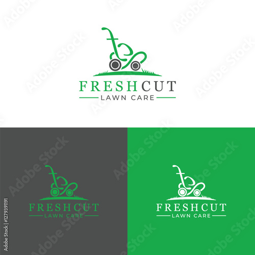 Fresh Cut Lawn Care Logo Design
