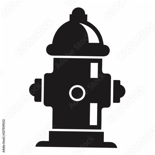 Download Fire Hydrant Silhouette Vector Icon High-Quality.