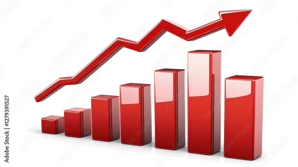 Rising Graph Illustrating Growth Trends in Business and Market Performance Analytics Rising Graph Illustrating Growth Trends in Business and Market Performance Analytics