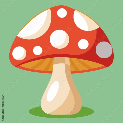 mushroom in the grass