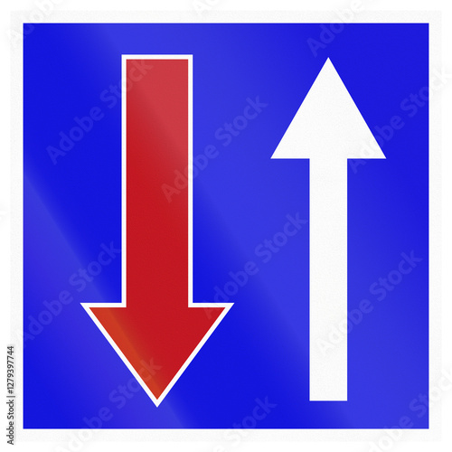 Free Download Road sign in Israel - Two-way traffic - GFXLoad
