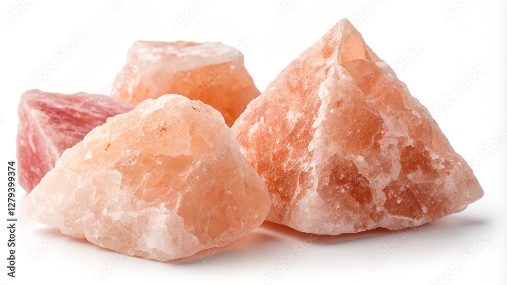 Himalayan Pink Salt Crystals Rough Texture, Close-up, Natural Formation, Pink and White Hues Himalayan Pink Salt, Crystal Structure Himalayan Pink Salt Crystals Rough Texture, Close-up, Natural Formation, Pink and White Hues Himalayan Pink Salt, Crystal Structure