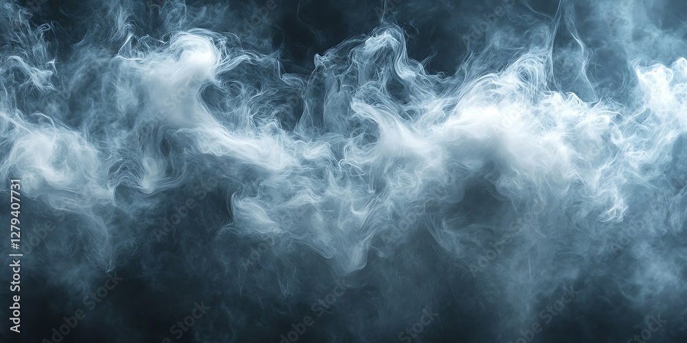Obraz premium Abstract Smoke Patterns on Dark Background (2)