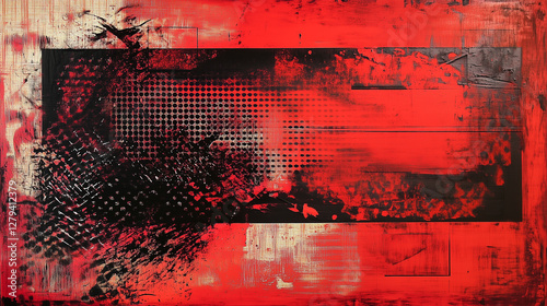 Dynamic Red Textured Background with Bold Patterns and Energetic Feelings