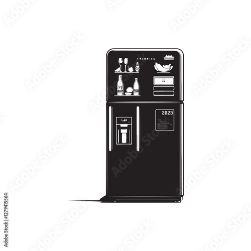 Refrigerator Vector (5).eps