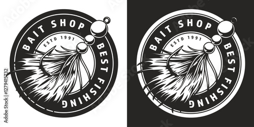 Bait shop logo design for fishing enthusiasts