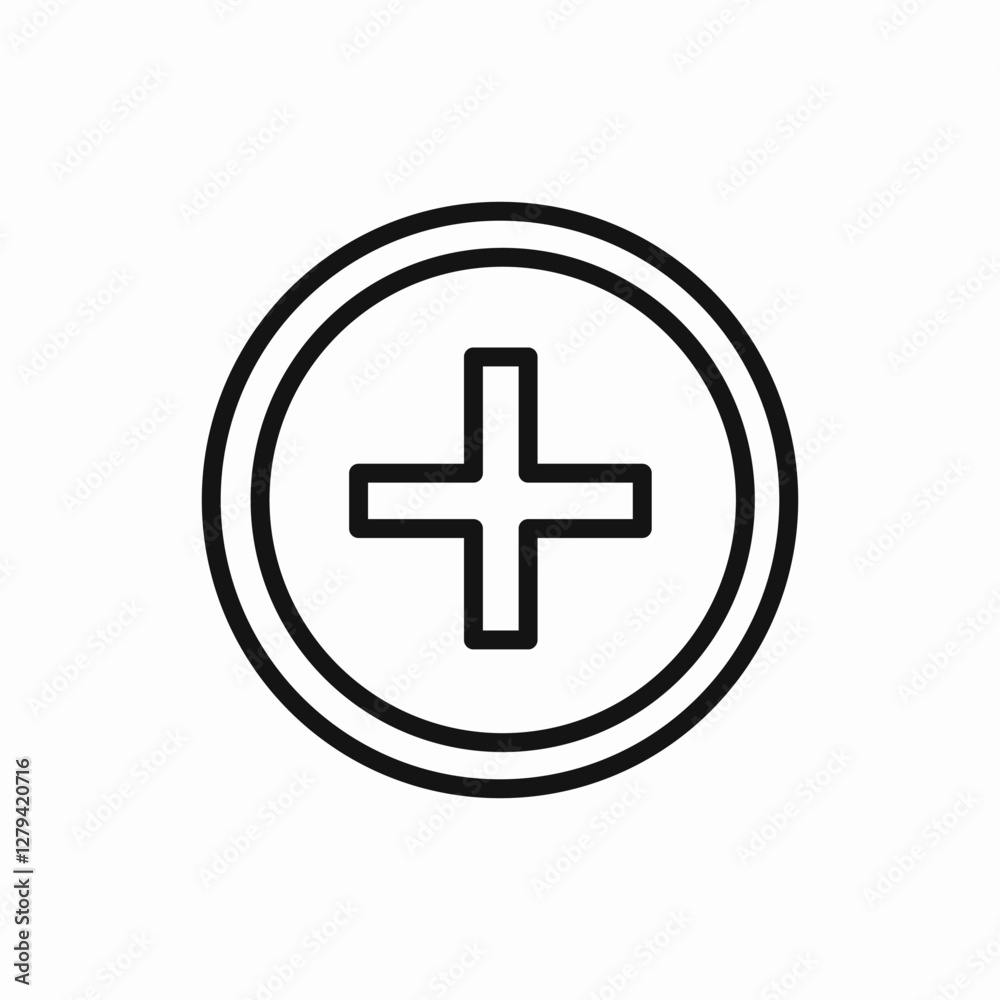 Fototapeta premium plus icon vector sign