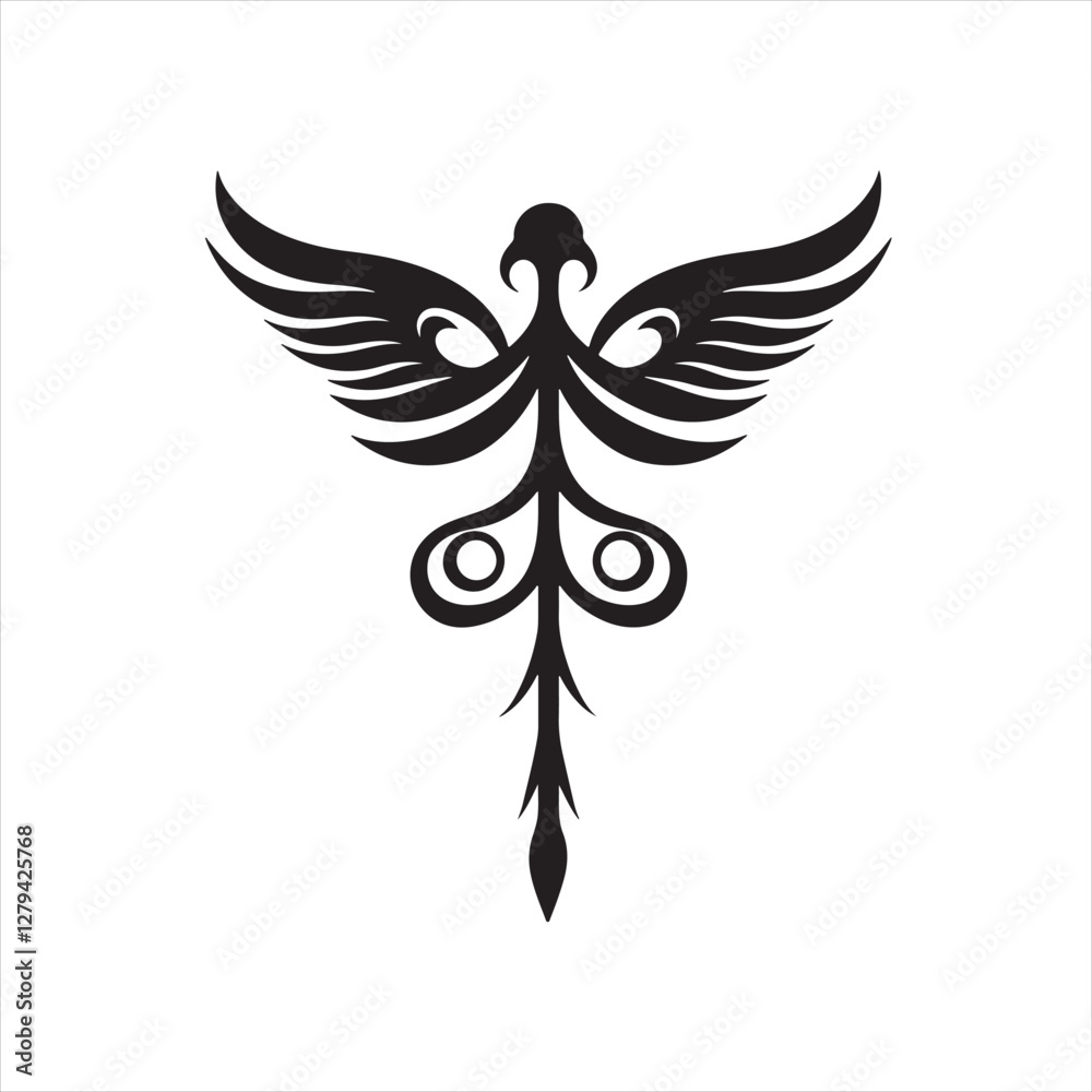 Fototapeta premium Classic Caduceus Medical Emblem