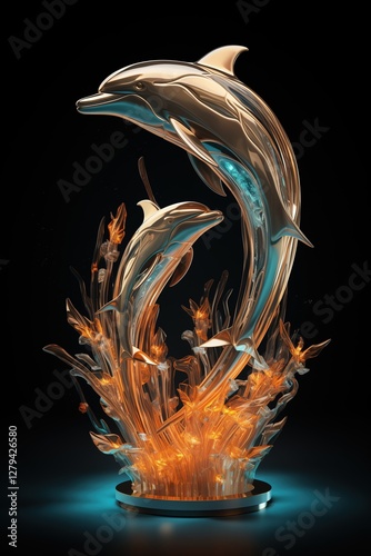 Silver dolphins