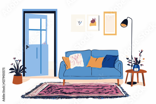interior of a comfortable cosy living room
