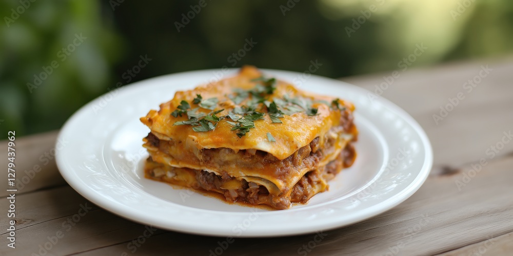 Enchilida Casserole created with Generative AI Technology, ai, generative Enchilida Casserole created with Generative AI Technology, ai, generative