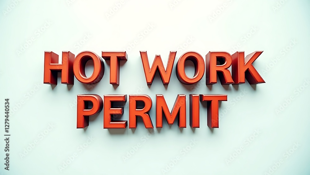 Notice for hot work permit requirements in industrial environments during scheduled tasks Notice for hot work permit requirements in industrial environments during scheduled tasks