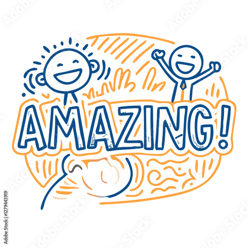 "Amazing!" excitement and reaction icon