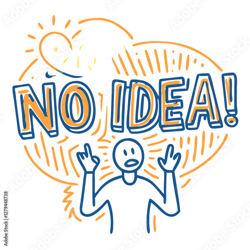 "No Idea" clueless reaction icon