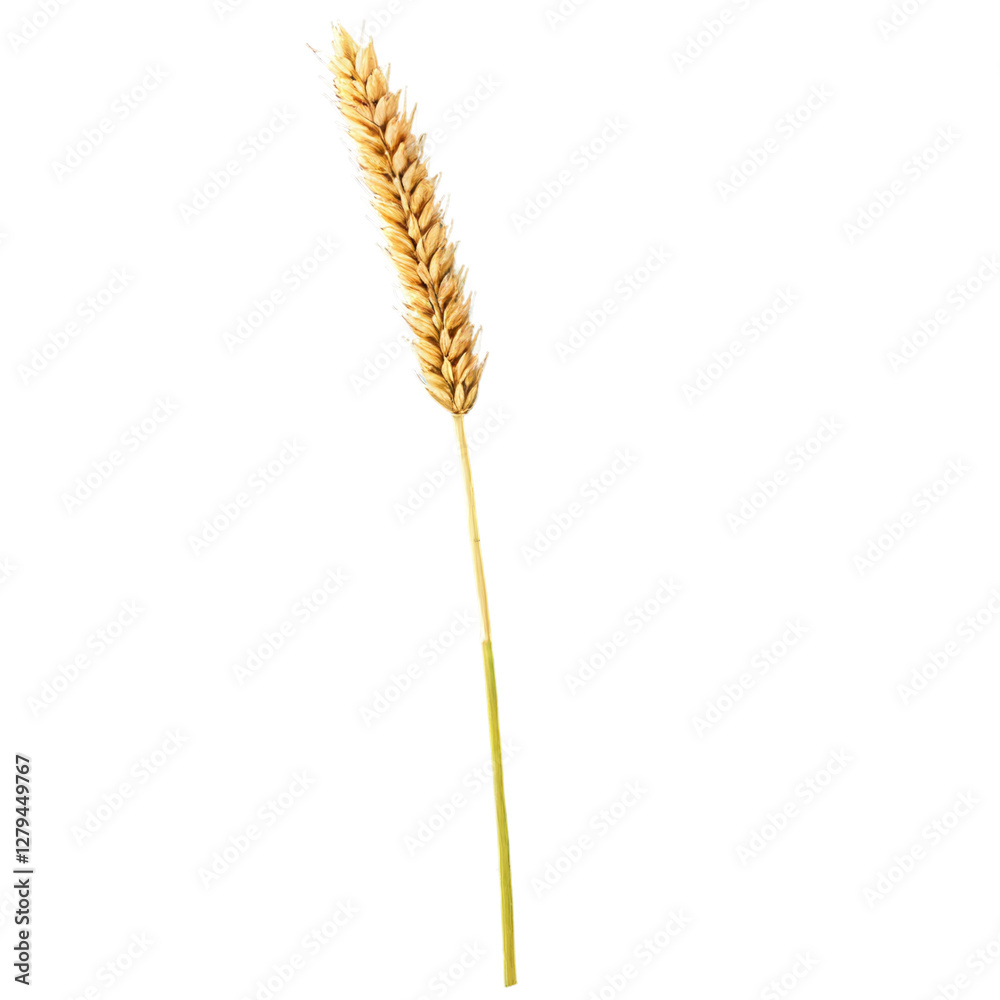 Wheat stalk isolated on transparent background Wheat stalk isolated on transparent background